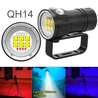 led diving flashlight 28800 lumens six 9090 xml2 four xpe r5 four xpe r5 scuba with 7 modes underwater canister lamp
