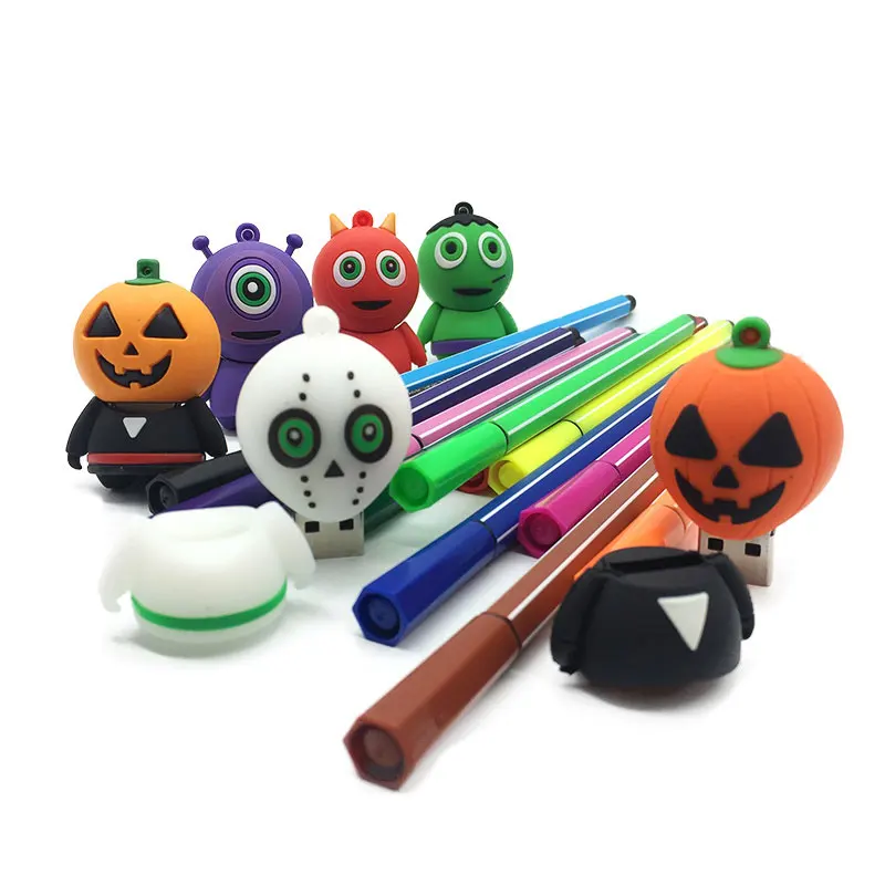

cartoon Alien usb flash drive 32gb pendrive 16GB pen drive 128gb 8GB 4GB usb memory stick 64gb cute fun Christmas/Halloween/Gift