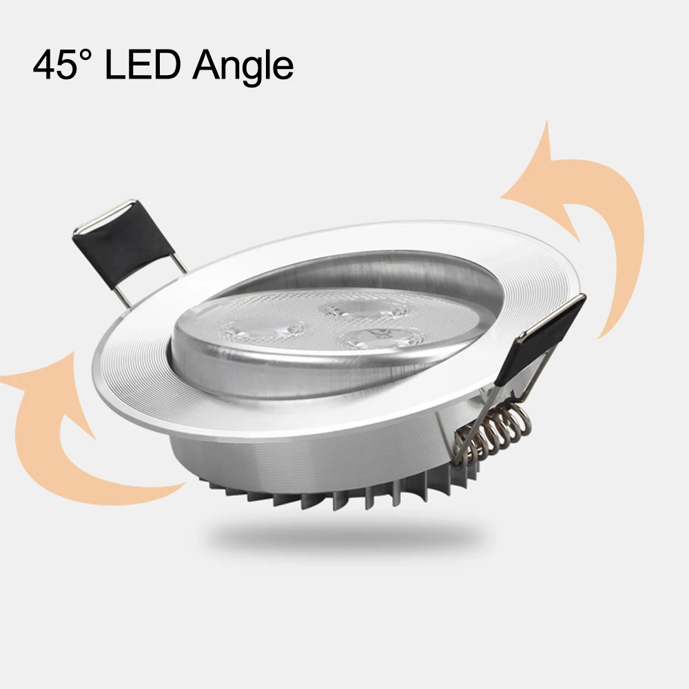 Lámpara Led empotrada de 12W, 15W, 21W, 27W, 36W, 45W, 85-265V, 10 Uds.