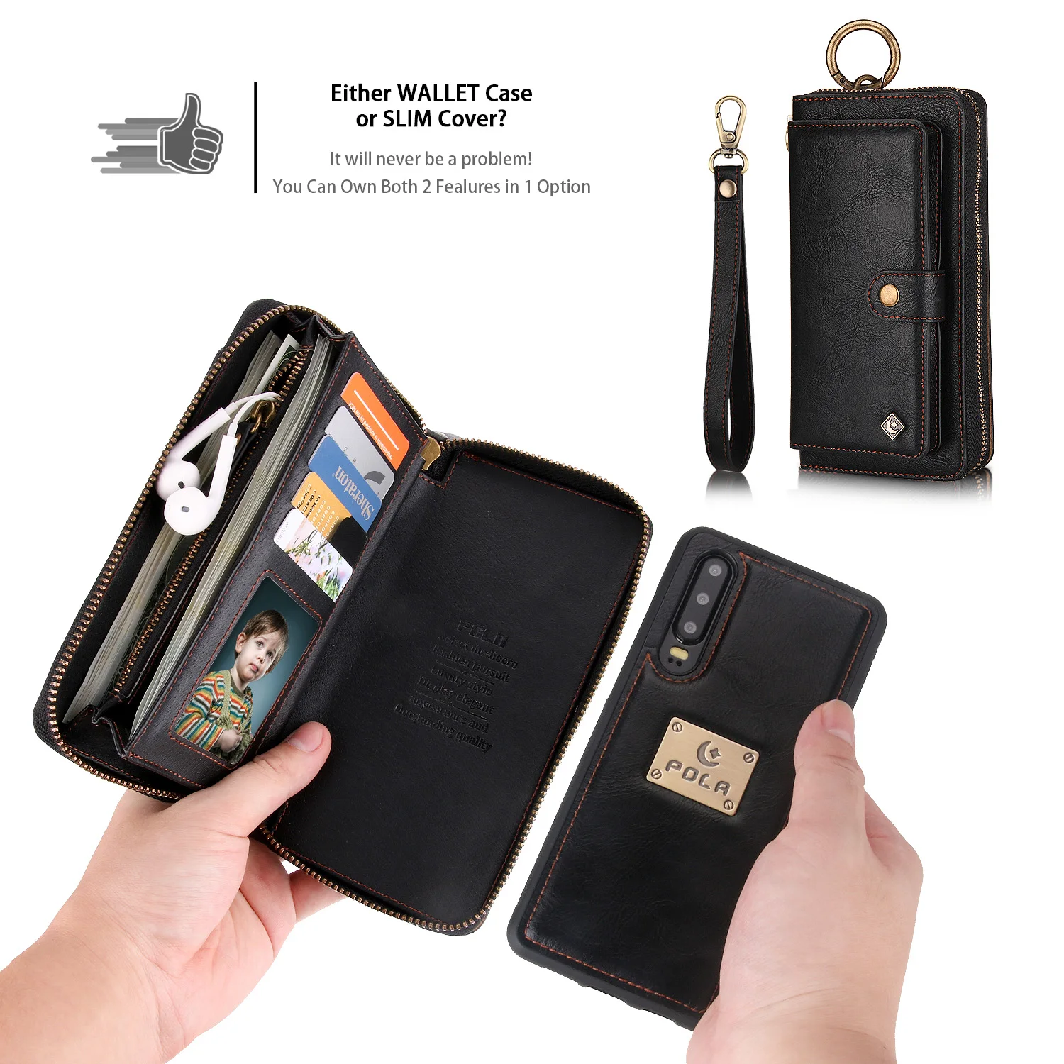 Чехол для телефона Funda 2020 Huawei P30 роскошный кожаный чехол кошелек с отделением карт