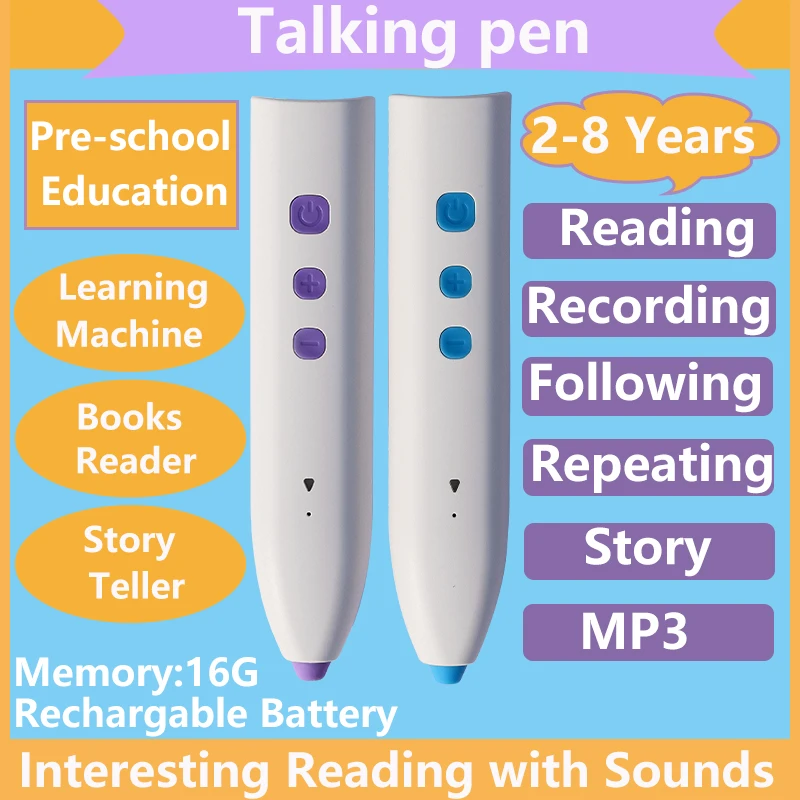 

Hot Sell Language Learning Toy Talking Pen and Book For Preschool Children 2-8 year Early Education