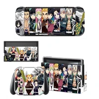 vinyl screen skin anime demon slayer protector stickers for nintendo switch ns console controller stand holder dock skins
