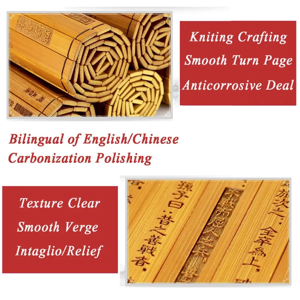 Vintage home decor Book Chinese Cultural Classical Scroll Slip Bamboo Wooden Slips Billingual Book Art Of War For History Book
Vintage home decor Book Chinese Cultural Classical Scroll Slip Bamboo Wooden Slips Billingual Book Art Of War For History Book