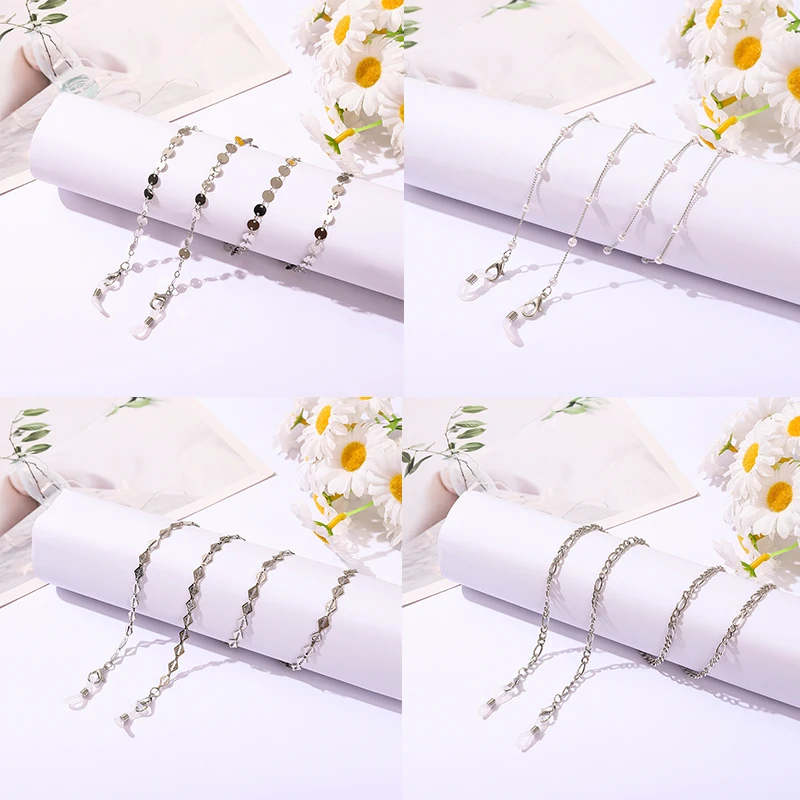 

Модные элегантные очки шнурок для очков прочный металлический шнурок с цепочкой многофункциональная Нескользящая Милая цепочка для очков