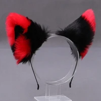 women hair hoops cat ears faux fur cosplay anime girls love live cosplay head hoop dress headbands cosplay hair accessories