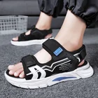 Мужские сандалии, Новинка лета 2021, модные уличные тапочки, спортивные сандалии, мужские сандалии