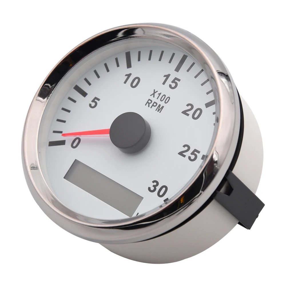 Тахометр для автомобиля лодки 85 мм с датчиком оборотов в минуту ЖК-дисплеем 4000