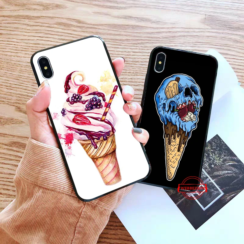 

Fashion ice cream Silicone Case for Huawei P8 Lite 2015 2017 P9 2016 Mimi P10 P20 Pro P Smart 2019 P30