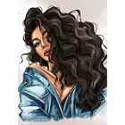 Набор для рисования по номерам на холсте девочка