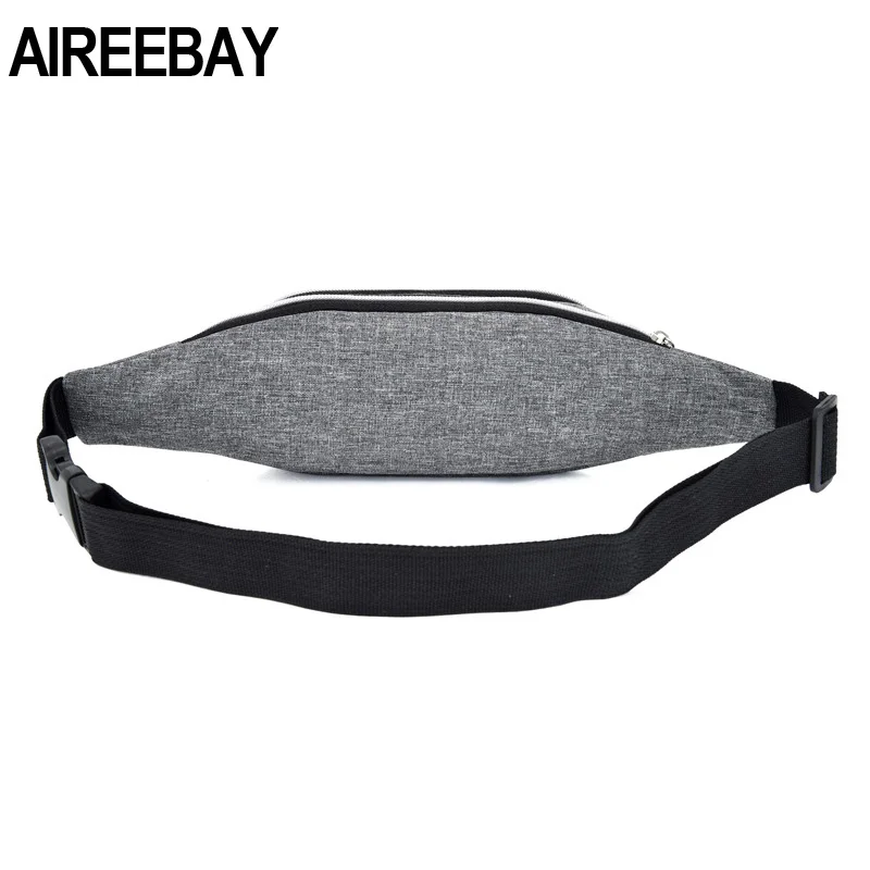 AIREEBAY поясная сумка для женщин, модная многофункциональная Мужская поясная сумка поясной сумки на бедрах, пояс для денег, дорожная сумка для бега, сумки для мобильных телефонов