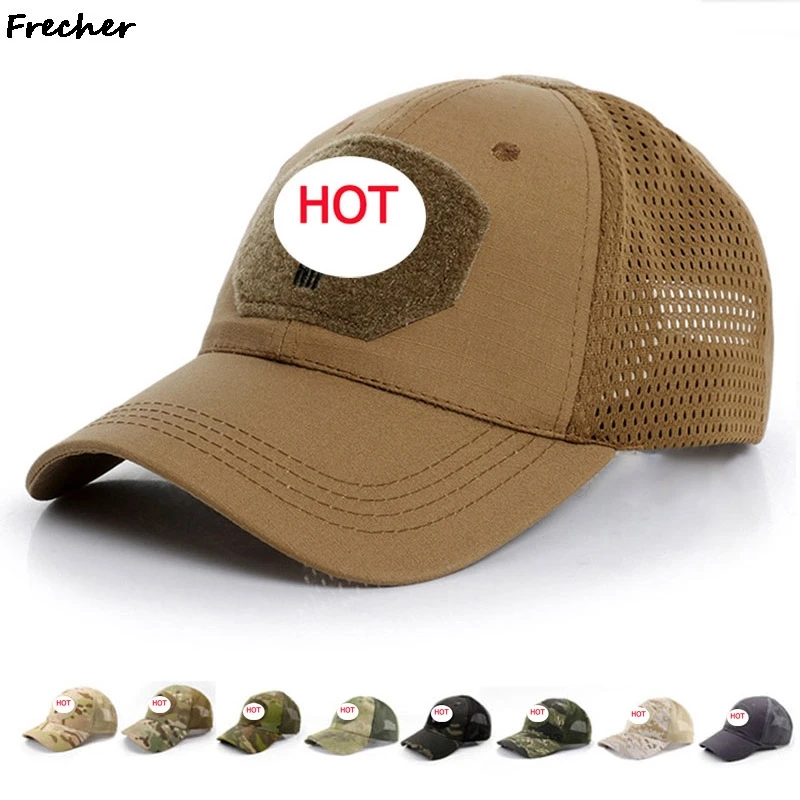 2021 Череп Бейсболка Военная летняя Солнцезащитная шляпа камуфляжная военная