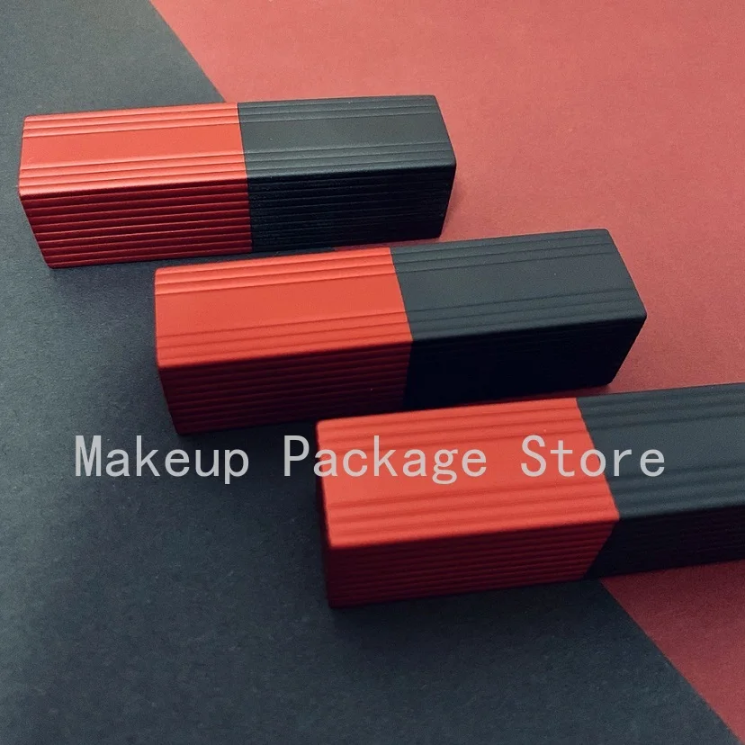 

12.1mm 30pcs Black-Red Empty Magnetic Buckle Lip Balm Lipstick Tube, DIY Aluminum Lipstick Tubes, Refillable Cosmetic Container