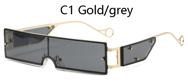 

2021 Fashion Cool Unique Shield Style Rivets Sunglasses Women Side Mirror Brand Design Sun Glasses Oculos De Sol UV400