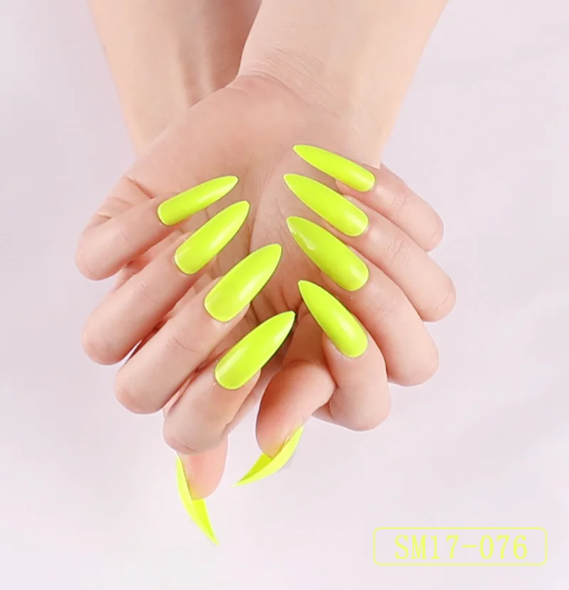 Накладные ногти черного белого красного желтого цветов 24 шт. | Красота и здоровье