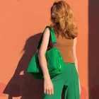 Женские сумки через плечо LNV, дизайнерская брендовая сумка, роскошная нейлоновая вместительная Хлопковая сумка с подкладкой, большая сумка-тоут, хит зимы 2021