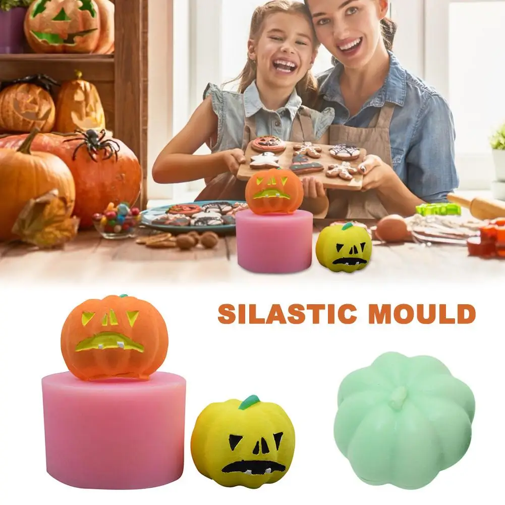 Хэллоуин Тыква Подарочная Свеча Плесень DIY ремесла Арома свеча гипсокартона для
