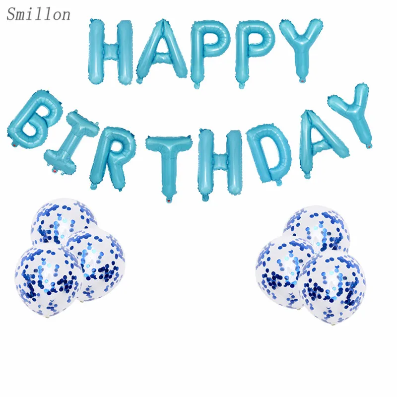 

Blue Happy Balloon Combination birthday party decorations kids birthday party decorations adult balloons birthday balloons