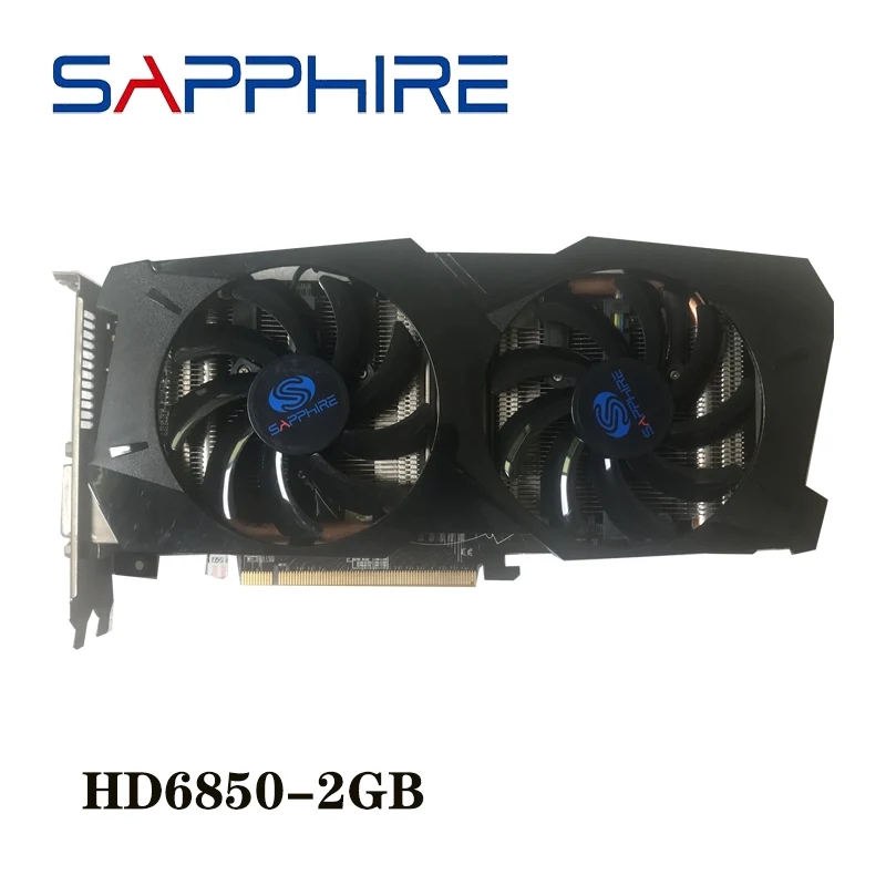 Б/у видеокарты SAPPHIRE GPU HD6850 2 ГБ для AMD оригинальный Radeon HD 6850 GDDR5 графические карты ПК