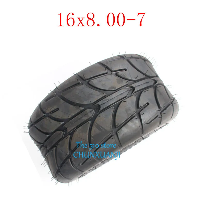 

2 шт., износостойкие бескамерные шины для квадроциклов 16x8.00-7