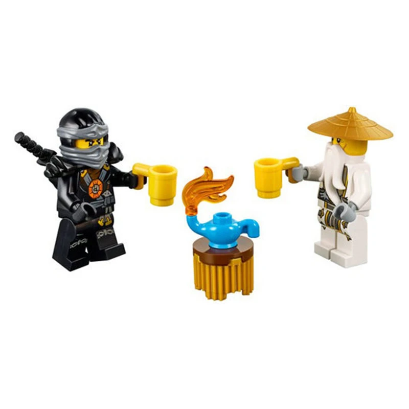 Ninjago Master WU Dragon Ninja Набор строительных блоков гром фехтовальщик блоки кирпичи
