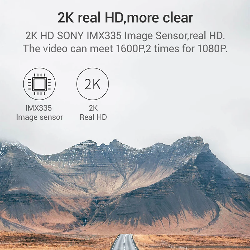 Оригинальный видеорегистратор 70mai с зеркалом заднего вида Wi-Fi 1600P HD 24 часа монитор