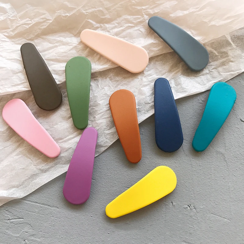 

Fashion Women Girls Candy Color Waterdrop Hair Clip BB Hairpins Mini Barrettes Styling Tools Hair Accessories for Daily Life
