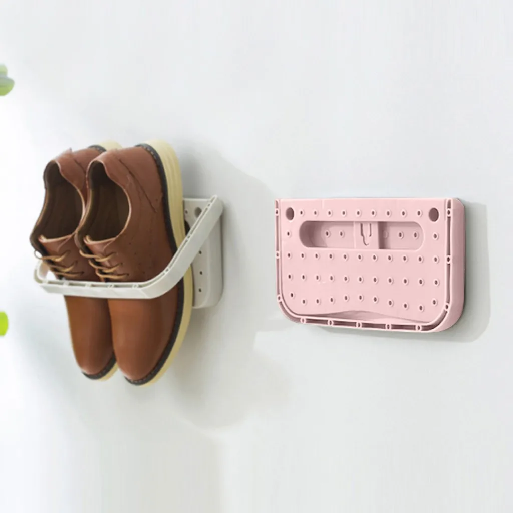 Настенные обуви настенный стеллаж для подвесной держатель обувной Органайзер