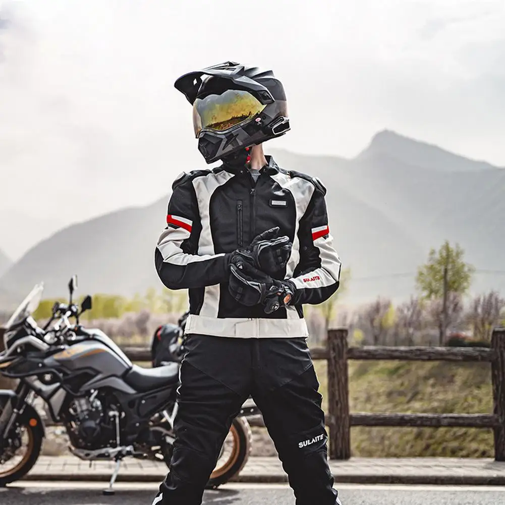 Motorcycle Protective Jacket Breathable Reflection Riding Outfit Breathable Summer Moto Cycling Outdoor Riding Jacke enlarge