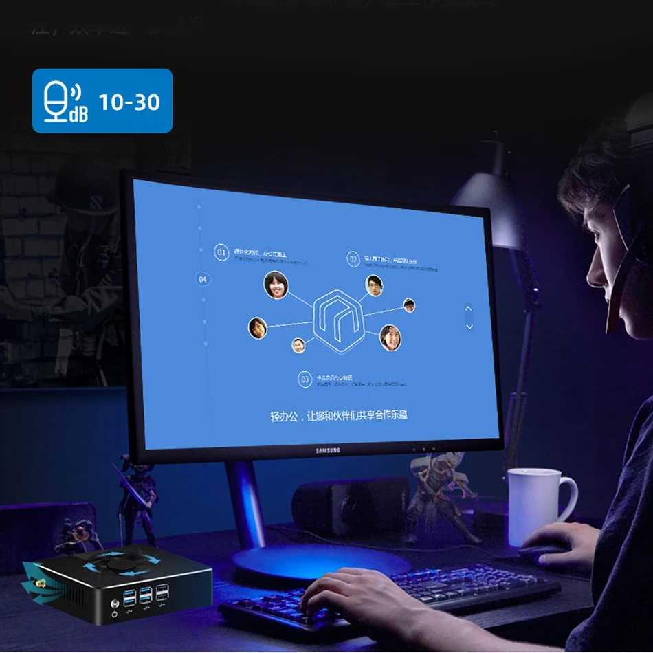 Intel Core 8th i7 8550U 7500U i5 i3 мини ПК HD Graphics Windows 10 Linux WiFi HDMI VGA настольный компьютер TV Visture