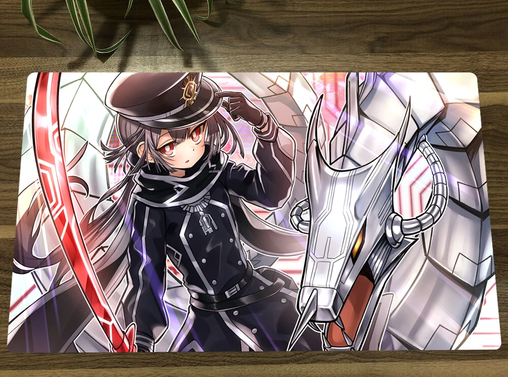 

YuGiOh Sky Striker Ace - Roze TCG Mat Anime Trading Card Game Mat Custom CCG Playmat Anti-slip Mouse Pad 60x35cm Free Bag