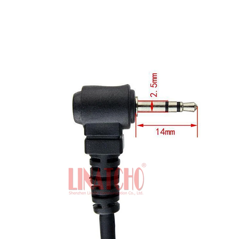FR50 F60 FV200 FV200R walkie talkie new 1 2.5mm pin ear bar mic hands free ear loop headset