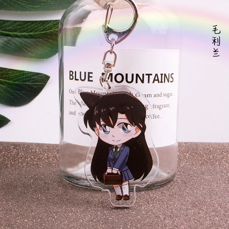 Anime Detective Conan Keychains Cute Suspend Publication Sherry Mouri Ran Car Key Chain Children Bag Pendant Keyring Lovers Gift | Украшения