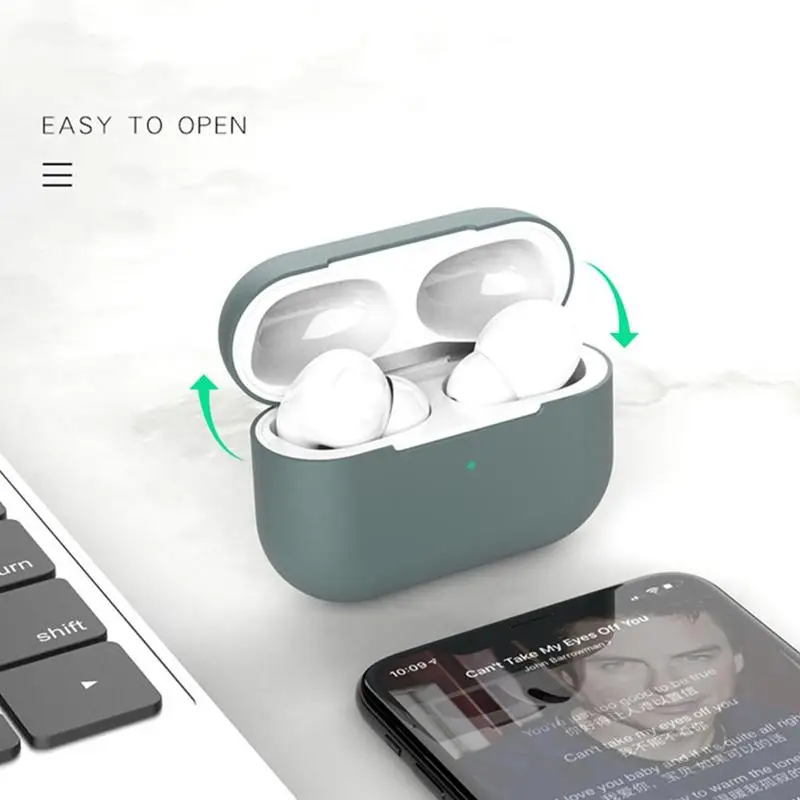 Ультратонкая защитная оболочка для наушников Airpods Pro беспроводной зарядки