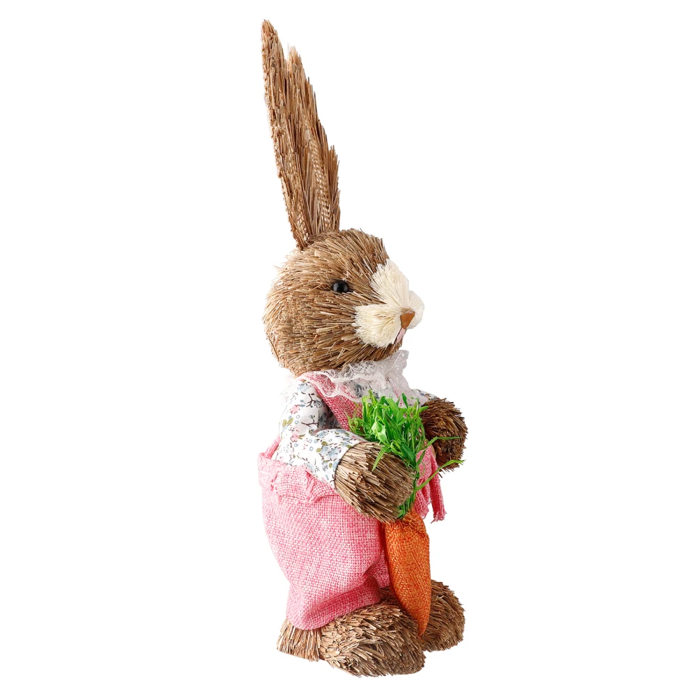 

Искусственный кроличий светодиодные фонари для дома и сада украшения Животные кукла пасхальные украшения милый зайчик 32 см вечерние украш...