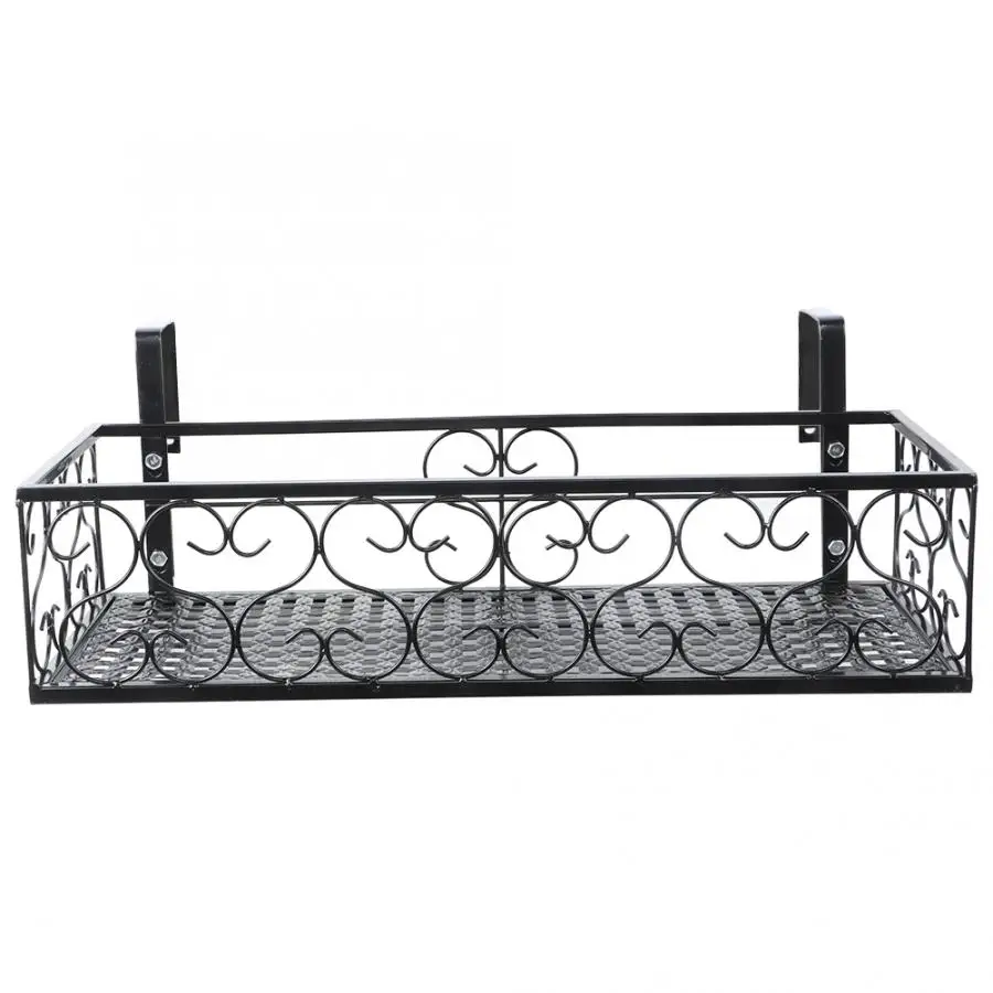 Железный балкон подвесной цветочный стеллаж для горшков Подставка хранения