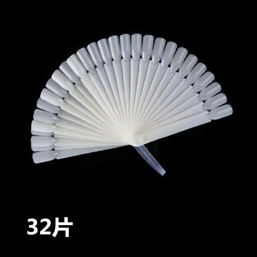32PCS 32 шт./компл. кольцо Практика Дисплей инструменты украшения диаграммы палитра Типсы для дизайна ногтей Полировка цвет уход Акрил Поддельные круглые колеса - Цвет: 32PCS