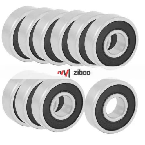 

10Pcs 6000RS Shielded Deep Groove Radial Ball Bearings 10mmx26mmx8mm Silv.