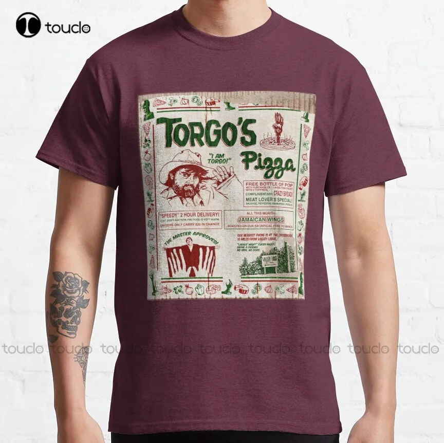 

Классическая мужская футболка Torgo's пицца mst3k с изображением загадочного научного театра 3000, повседневные рубашки на заказ, цифровая печать ...