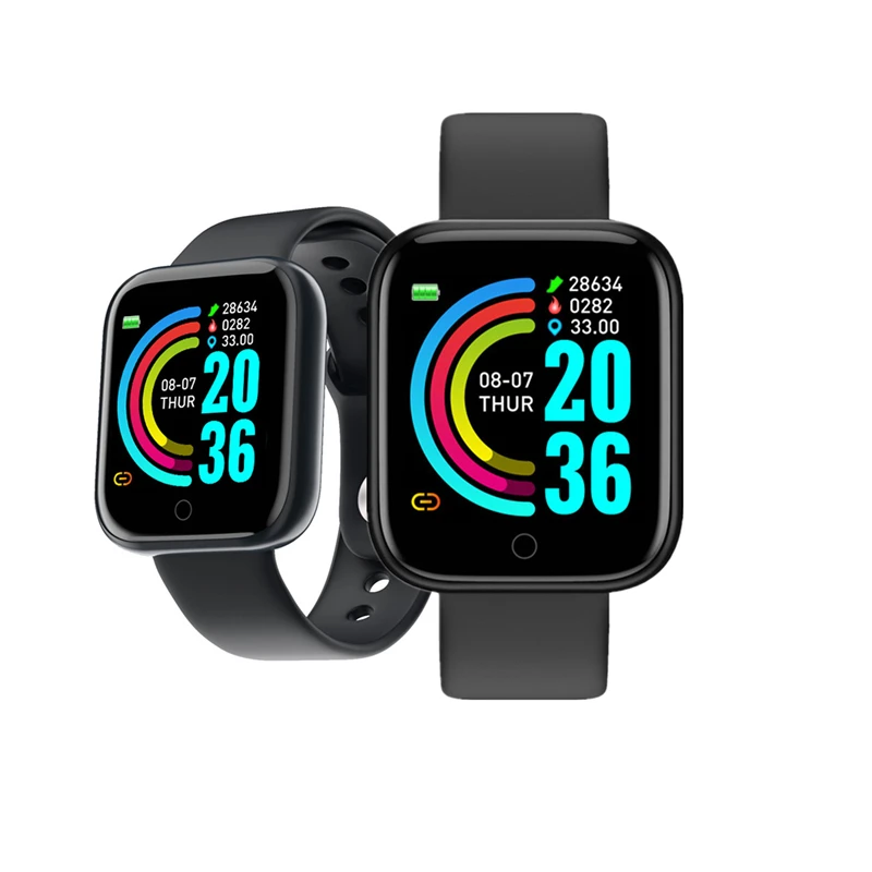 

Blueteeth 4.0 Smart Watch Heart Rate Blood Pressure Testing Watch Fitness Wristwatch Waterproof Smartwatch + Strap Newest Versio