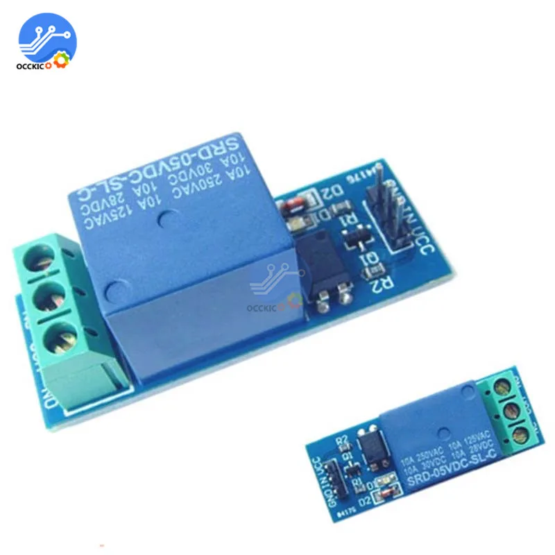 

Релейный модуль 5 В, 1 канал, 10 А, С оптопарой для PIC AVR DSP ARM для Arduino