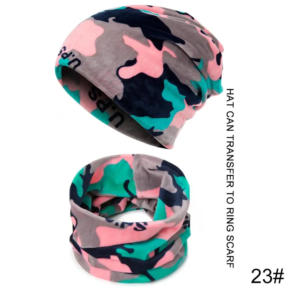 Evrfelan многофункциональные шапки Skullies Beanies женские шапочки для конского хвоста шапки можно переносить на шарфы унисекс многофункциональные gorras - Цвет: 22