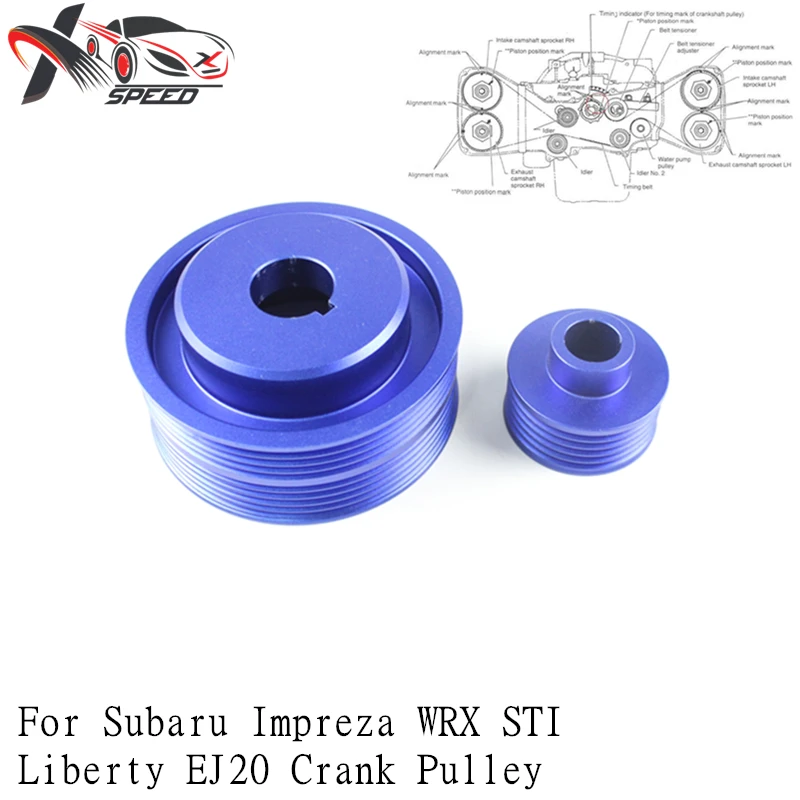 WRX EJ20 шкив коленчатого вала для Subar * автомобильные аксессуары брелок автомобиля