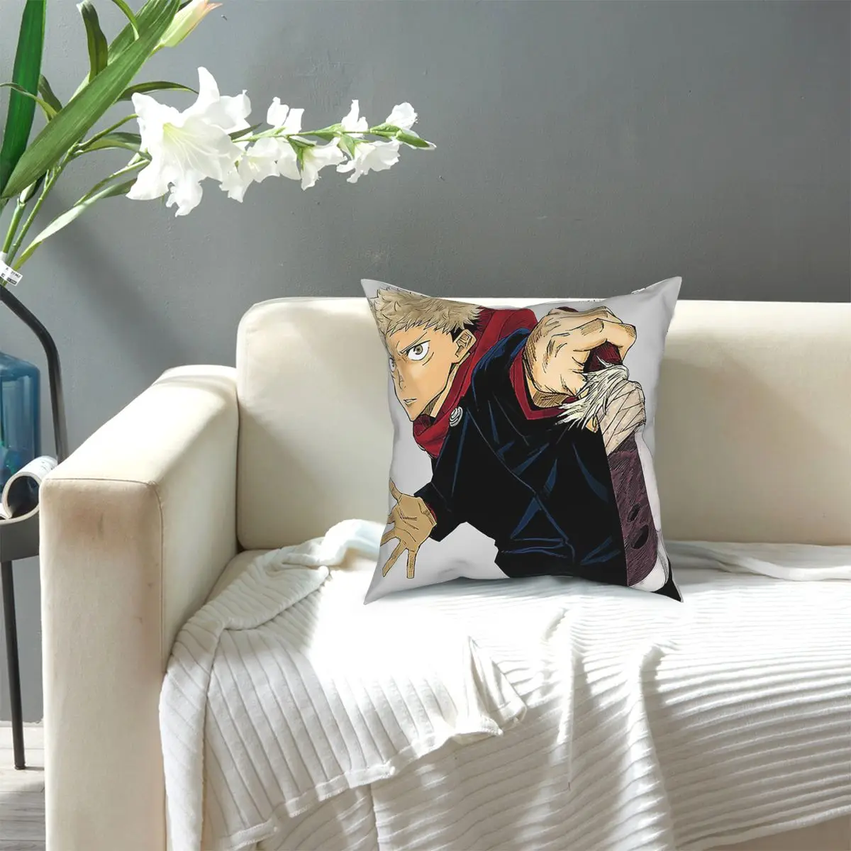 

Jujutsu Kaisen Japanese Manga-Anime 2021 new Square Pillow Case Polyester Throw Pillow Pillowcase 40x40 Cushion Covers