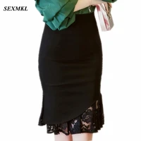 sexmkl womens lace pactwork skirts 2021 high waist casual summer sexy skirts slim red office lady work black skirts plus size