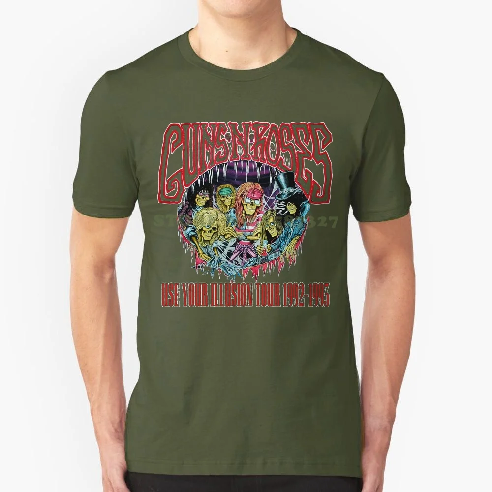 

Мужская облегающая футболка Guns N Roses с иллюзией монстров, Черная Мужская футболка, дешевая распродажа, подарок 100%