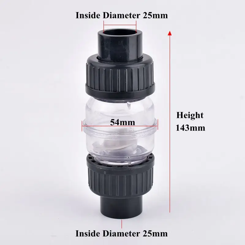 Прозрачный обратный клапан SgooHan для садового орошения