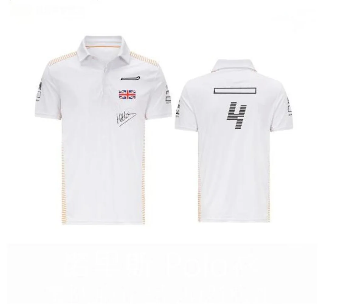 

Рубашка-поло F1 Футболка Поло для команды гонщиков F1, рубашка-поло в том же стиле по индивидуальному заказу