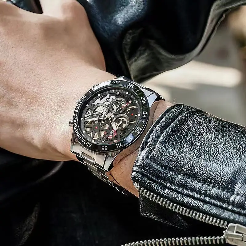 

2021 New Men's Casual Sports Watch Top Luxury Brand Men's Watch Waterproof Luminous Stainless Steel Men's Wrist Watch