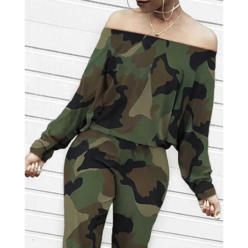 Новые модные женские Комбинезоны сексуальные с открытыми плечами длинным