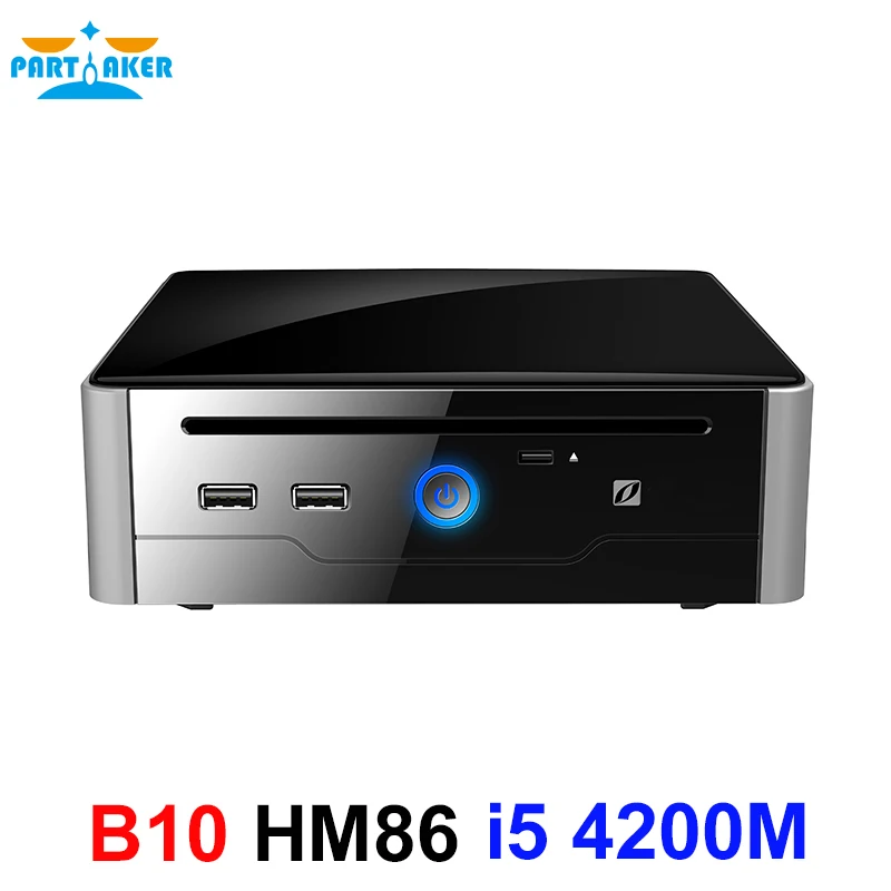 Intel Core i5 4200M 4300M Partaker B10 Mini PC windows 10 HDMI DVI dual display port Mini HTPC Mini Computer Linux i5